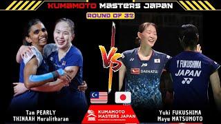 Amazing play!TAN /THINAAH  vs Yuki FUKUSHIMA/Mayu MATSUMOTO | Kumamoto Masters Japan 2024 Badminton