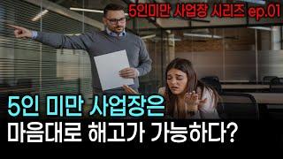 5인 미만 사업장은 해고를 마음대로 할 수 있다? (5인미만 사업장 ep.01)