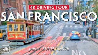 Take a SUNSET DRIVE - SAN FRANCISCO, CALIFORNIA – 4K (Ultra HD) Driving Tour – Part 4