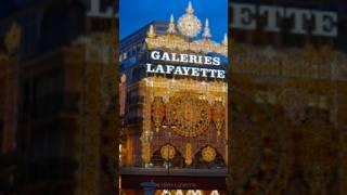 One of the best place to visit in Paris during Christmas #europe #laffayete #christmas