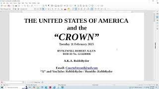 THE UNITED STATES OF AMERICA and the CROWN