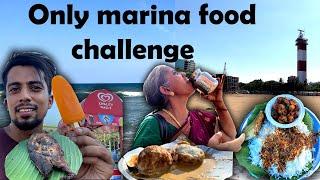 Entire Day Eating Only at MARINA BEACH | Food Challenge Tamil