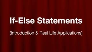 IF-ELSE Real Life Application