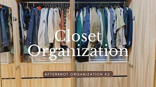 Closet Organization跟我一起整理衣櫃｜衣櫃收納｜直立式摺衣法 afterknot organization #2