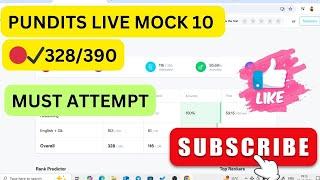 PUNDITS LIVE MOCK (21-22 DEC) MUST ATTEMPT #SSC #education #trending #viralvideo #video #motivation