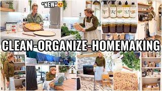 WHOLE HOUSE CLEAN & ORGANIZE WITH ME! CLEANING & ORGANIZING MOTIVATION | HOMEMAKING