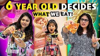 6 year old decides what we eat for 24 hours WITH A TWIST ft. Thakur Sisters