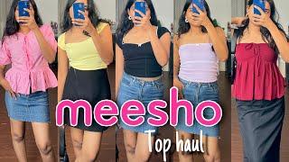 Pinterest-Inspired Meesho Tops Haul | Affordable Finds Under ₹300 I Meesho Christmas Outfits Haul