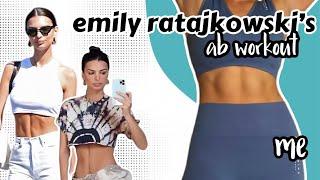 I TRIED MODEL EMILY RATAJKOWSKI'S AB WORKOUT | try it yourself!
