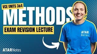 VCE Methods 3&4 Exam Revision Lecture 2022