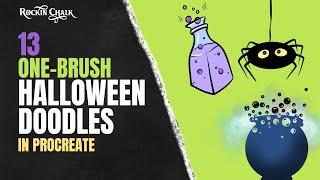 13 Easy Halloween Doodles You Can Draw - Easy Procreate Drawing Tutorial