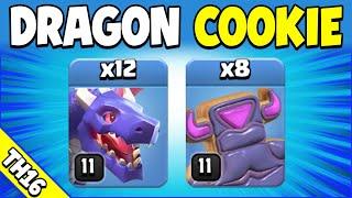 DRAGONS + COOKIES = WOW! TH16 Attack Strategy (Clash of Clans)