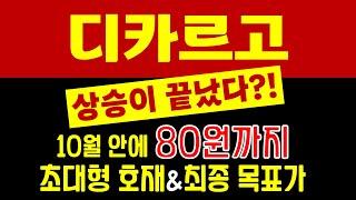 [디카르고 코인] 10월 안에 80원까지 초대형 호재와 최종 목표가 공개합니다.