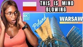 African Reacts to Modern  Warsaw  Walking Tour |Explore  Poland's Dynamic Capital