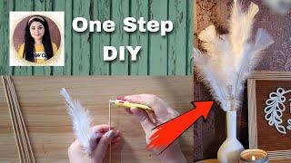 EASY DIY WITH FEATHERS || ONE EASY STEP AND YOUR CRAFT READY || ELEGANT #decor || TUTORIAL VIDEO