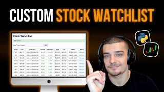 Stock Watchlist in Python - Finance Project For Beginners