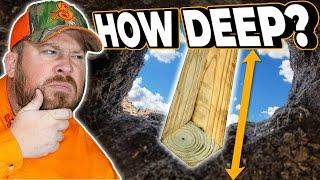 How Deep YOU Should Set Your Fence Posts! (Wood, Steel, and Driven Posts)