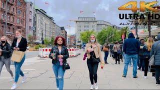 [4K HDR] First Day after Lockdown Hamburg city Tour. Shopping time . Germany  2021