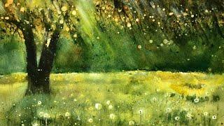 Creating Stunning Sun Rays In Watercolour: Atmospheric Landscape Tutorial