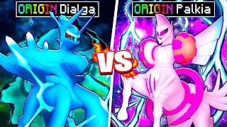 ORIGIN Dialga Vs ORIGIN Palkia in Minecraft PIXELMON!