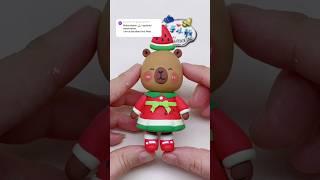 Watermelon costume capybara  #clay #clayart #capybara #shorts