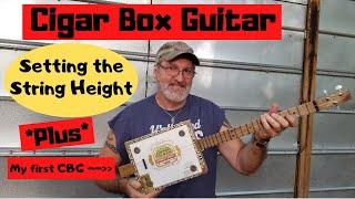 How to build a 3 string Cigar Box Guitar - Setting the string height.