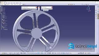 CATIA ile Katı Modelde Alüminyum Otomobil Jant Tasarımı