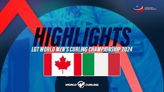 Canada v Italy - LGT World Men's Curling Championship 2024 - Highlights