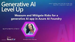 Measure and Mitigate Risks for a generative AI app in Azure AI Foundry