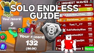 BEST SOLO ENDLESS STRATEGY GUIDE for Toilet Tower Defense Endless