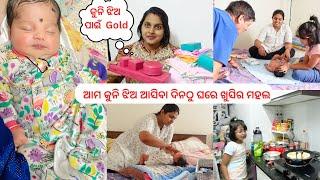 ଆମ କୁନି ଝିଅ ଆସିବା ଦିନଠୁ ଘରେ ଖୁସିର ମହଲ| ଏକୋଶିଆ ରେ କଣ ସବୁ Gold Gift ମିଳିଲା |କିଏ କଣ ସବୁ ଦେଇଛନ୍ତି