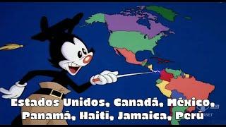CANCIÓN DE LOS PAÍSES DEL MUNDO (con letra) | Animaniacs: Los países del mundo por Yakko Warner