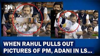 "What's The Relation Between PM Modi and Adani?": Rahul Gandhi Pulls Out Pictures In LS |