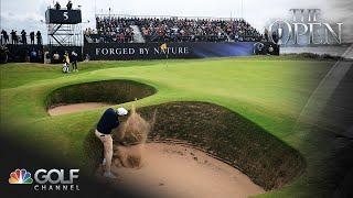 Scottie Scheffler saves par with perfect bunker shot in The Open Round 4 | Golf Channel