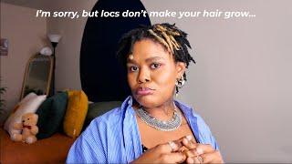 Locs do not make your hair grow faster! Let me explain | debunking loc myths part 2