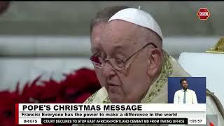 Pope Francis Xmas Message: Everyone has the power to make a difference in the world