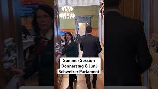 Sommer Session Donnerstag 8 Juni Schweizer Parlament #parlch