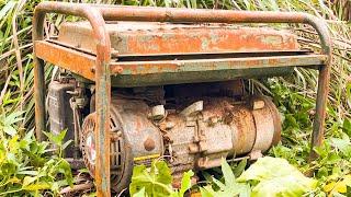 Genius Boy Fixes Generators For People // 4-Stroke Gasoline Engine Restoration