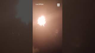 Мощное сбитие пограничниками "Шахедов" #shorts