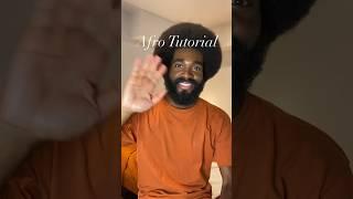 Afro Tutorial: How I style my type 4c afro! #naturalhair #4chair #blackmen #theblackmancan #kuronj