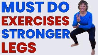 3 Leg Strengthening Exercises for Seniors & Beginners