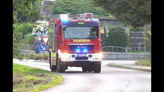 Großbrand  im Wohnheim  Feuer G Y  Alarmierung (Sirene) Einsatzfahrten Feuerwehr