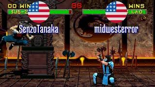 FT5 @mk2: SenzoTanaka (US) vs midwesterror (US) [Mortal Kombat 2 Fightcade] Jan 11