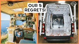 DON'T MAKE THESE VAN BUILD MISTAKES! 1 YEAR SPRINTER VAN LIFE