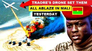 SEE HOW IBRAHIM TRAORE'S NEW DRONE DID WONDER IN MALI DESERT YESTERDAY