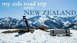 MY SOLO ROAD TRIP ACROSS NEW ZEALAND (on a budget) | FULL 4K FILM