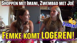 Shoppen met IMANI, met Joë naar het ZWEMBAD en FEMKE komt LOGEREN. Wat een DRUKKE DAG!  #3422