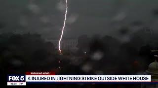 4 people critical after ligtning strike near White House | FOX 5 DC