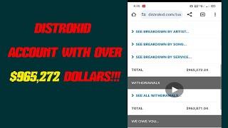 Distrokid Withdrawal proof!!! We withdrew $965,272 dollars from Distrokid Over 1 billion naira!!!!