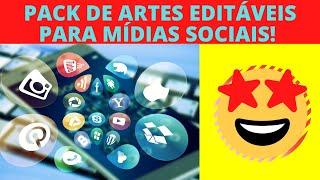 Pack de Artes Editáveis Para Mídias Sociais! Confira o Pack de Artes Para Redes Sociais!